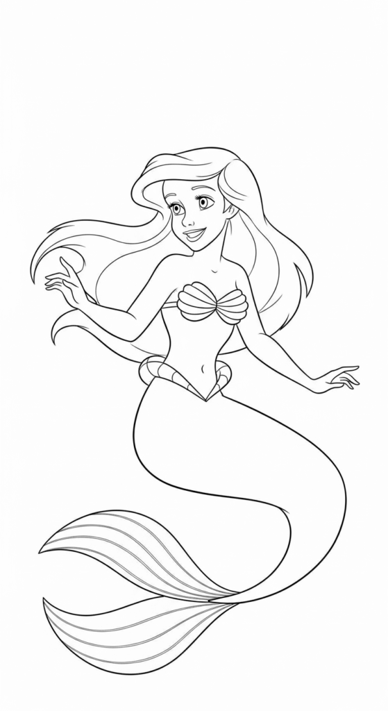 Ariel - kolorowanka