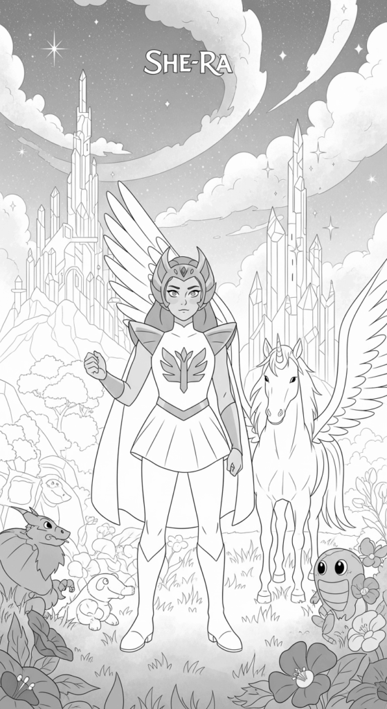 Księżniczka She-Ra - kolorowanka
