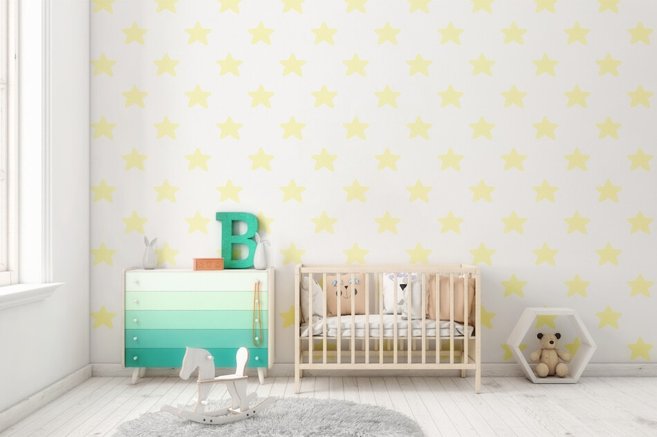 Tapeta w złote gwiazdki