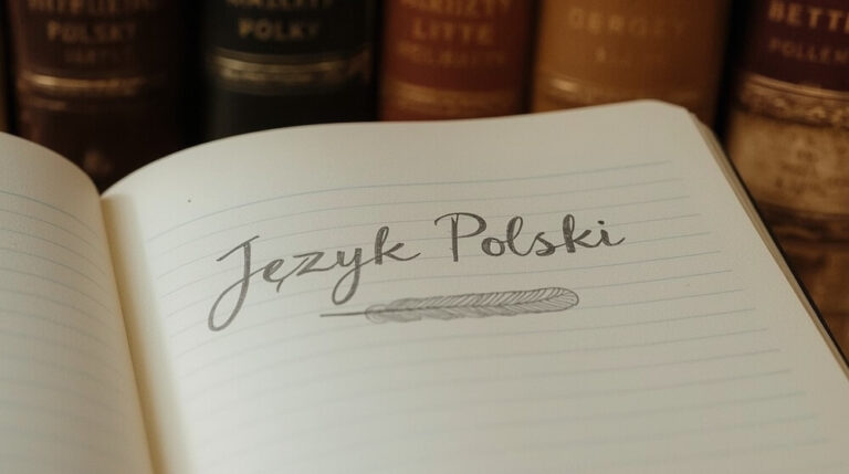 Pierwsza strona zeszytu, napis 